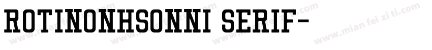 Rotinonhsonni Serif字体转换